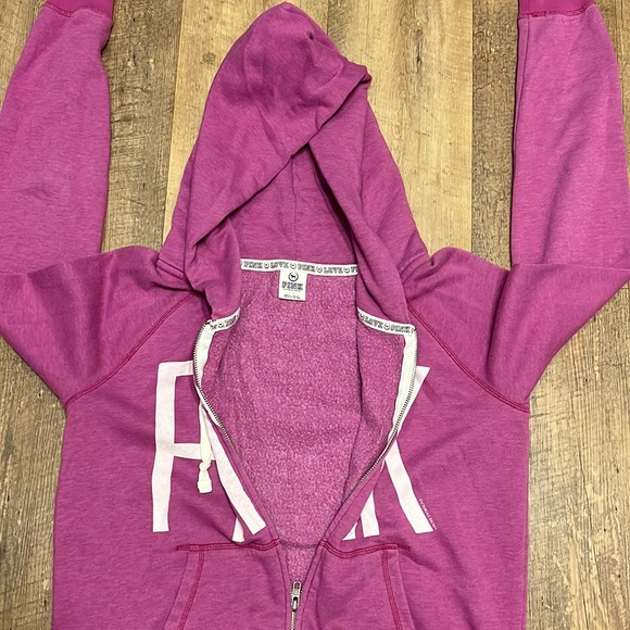 PINK by Victoria’s Secret Pinkish/Purple Vintage Full-Zip Hoodie, Size L, GUC 💜 - Picture 5 of 8